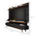 Rack com Painel para TV até 72 Polegadas Vivare Preto e Freijó 180 cm