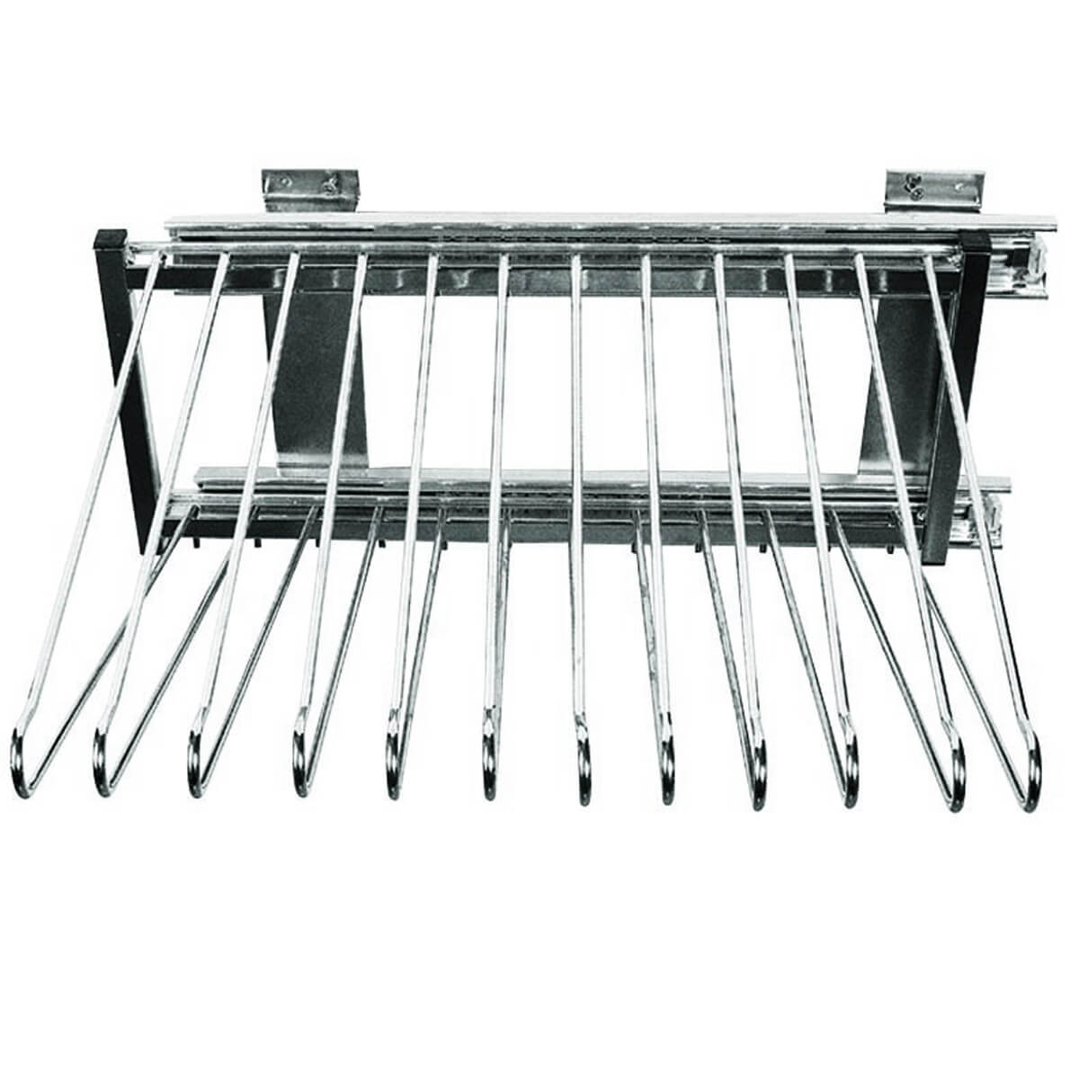 Calceiro Deslizante Aramado Cabide Para Calças Organizador Cabideiro para Closet 12 Varetas
