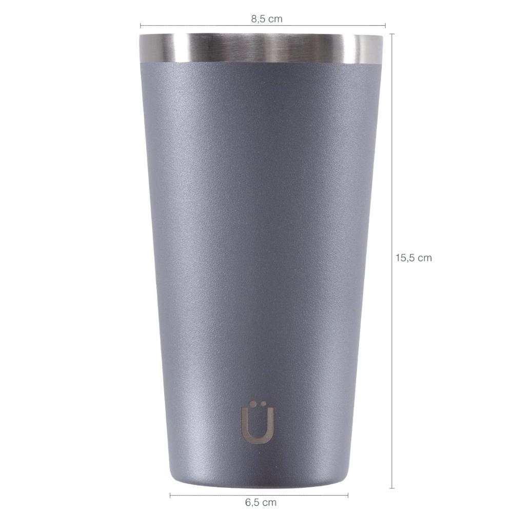 Copo Térmico Glück 473ml Copo Para Cerveja Água Em Aço Inox