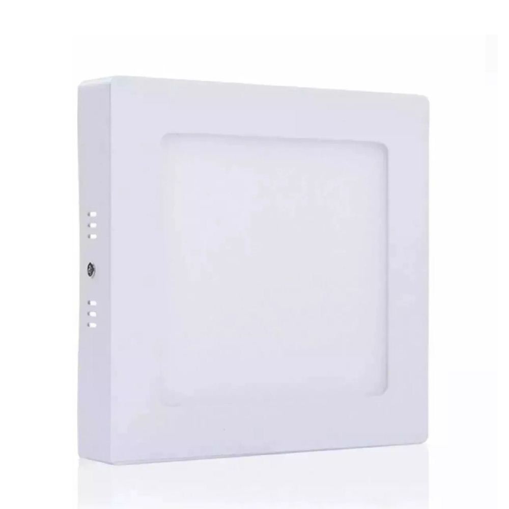 Painel Led Quadrado Sobrepor 24w Bivolt Branco Quente Ledgold