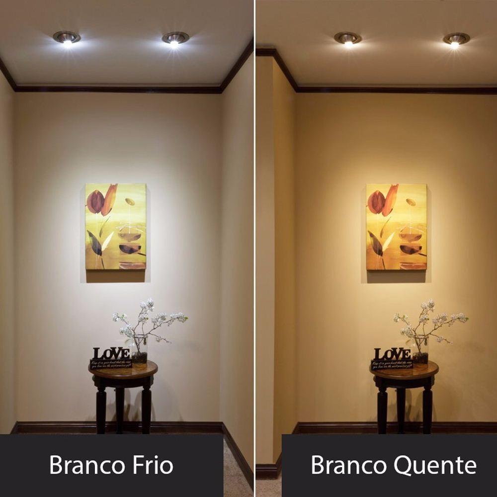 Painel Led Quadrado Sobrepor 24w Bivolt Branco Quente Ledgold