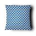 Almofada Tile Branca e Azul 50x50cm