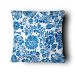 Almofada Triangle Azul Floral 50x50cm