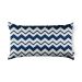 Almofada Zigzag 48x28 Azul e Branca