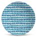 Prato Fundo Brahma Azul e Branco 5x21x21 cm