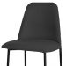 Banqueta Turquia Veludo Preto em Metal Preto