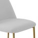 Conjunto 2 Cadeiras Londres Linho Branco Metal Dourado