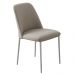 Conjunto 2 Cadeiras Londres Veludo Cappuccino Metal Champanhe