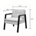 Kit 2 Poltrona Fortaleza Veludo Capuccino Base em Metal Preto