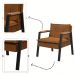 Kit 2 Poltrona Fortaleza Veludo Terracota Base em Metal Preto