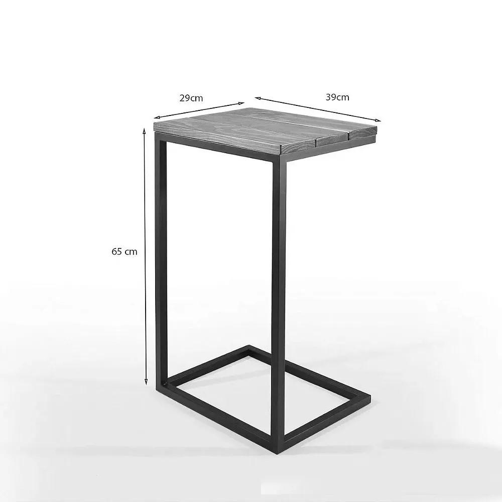 Mesa de Apoio para Sofá Turim Bandeja Madeira 65 cm