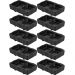 10 Molheiras de Melamina 2 Divisórias 60ml Porta Molhos para Servir Restaurante Profissional