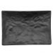 2 Pratos para Sushi Retangulares em Melamina 20x14cm Preto Gourmet Mix para Servir Comida Japonesa