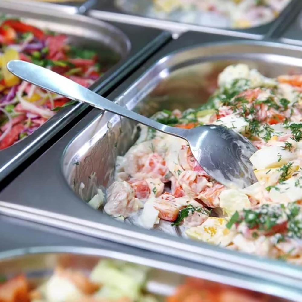 20 Cubas Gastronômicas Inox 1/2 para Restaurante 65mm Buffet 4,21L Self Service 32,5x26cm