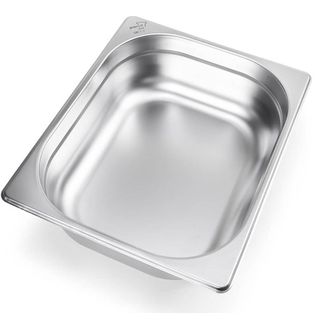 3 Cubas Gastronômicas Inox 6,41L 1/2 Restaurante Buffet Rechaud Gourmet Mix