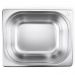 4 Cubas 1/2 Buffet Restaurante Inox Escovado 9,5L 32,5x26,5x15cm Gourmet Mix