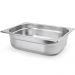 4 Cubas Inox Gastronômica 1/2 Buffet 65mm Restaurante 4,21L Cozinha Industrial 32,5x26cm