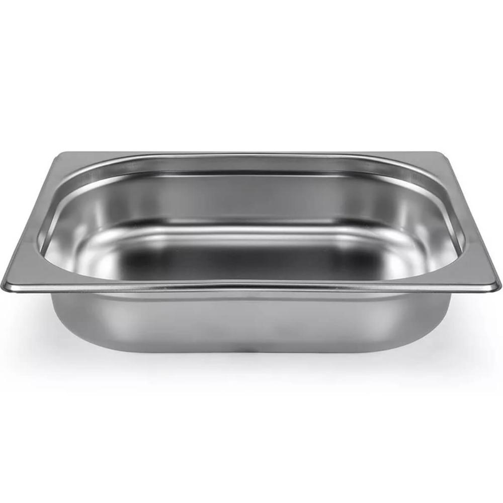 4 Cubas Inox Gastronômica 1/2 Buffet 65mm Restaurante 4,21L Cozinha Industrial 32,5x26cm