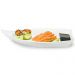 Barca para Sushi Sashimi Melamina Branca Profissional Servir
