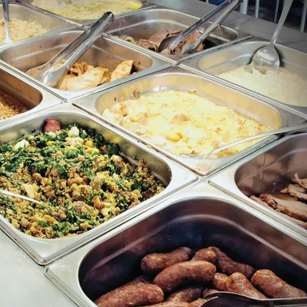 Cuba Gastronômica Inox Escovado 9,5L Buffet Restaurante 1/2