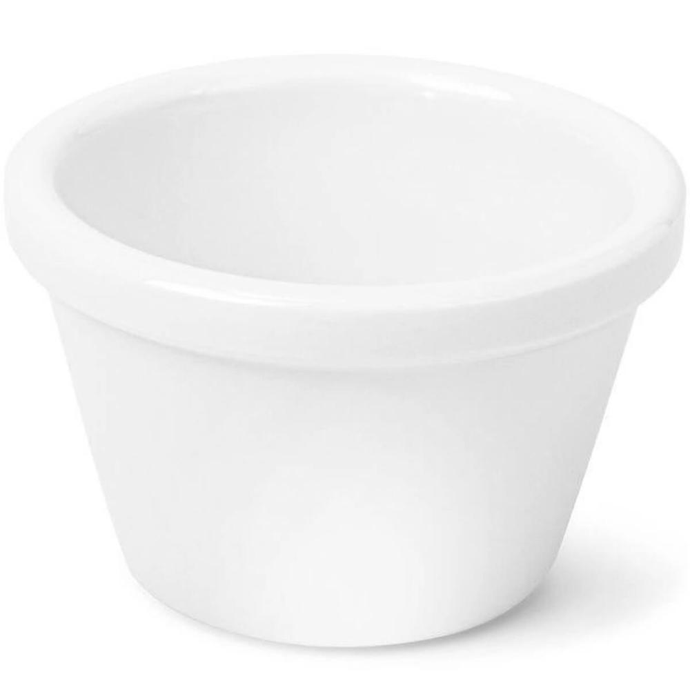 Kit 20 Ramekins Melamina 50ml Branco Porta Molhos Aperitivos Restaurante