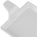 Kit 6 Travessas para Degustação Melamina com Alça Branca 12x9cm Entradas Sobremesa
