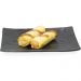 Prato para Sushi Sashimi Retangular 20x14cm Preto Melamina P