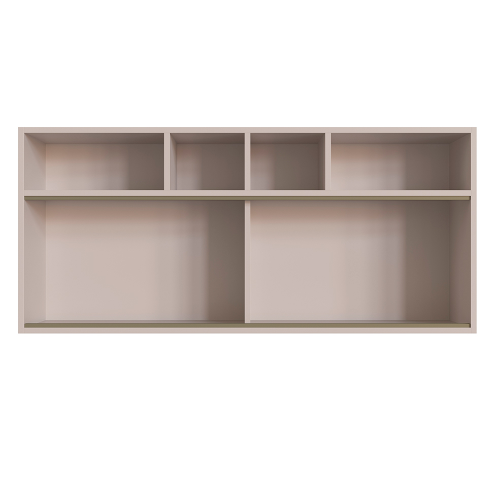 Armário Aéreo One com Vidro 2 Portas Cinnamon