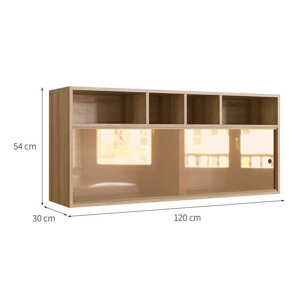 Armário Aéreo One com Vidro 2 Portas Teka