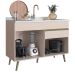Balcão de Cozinha One 2 Portas 1 Gaveta Cinnamon