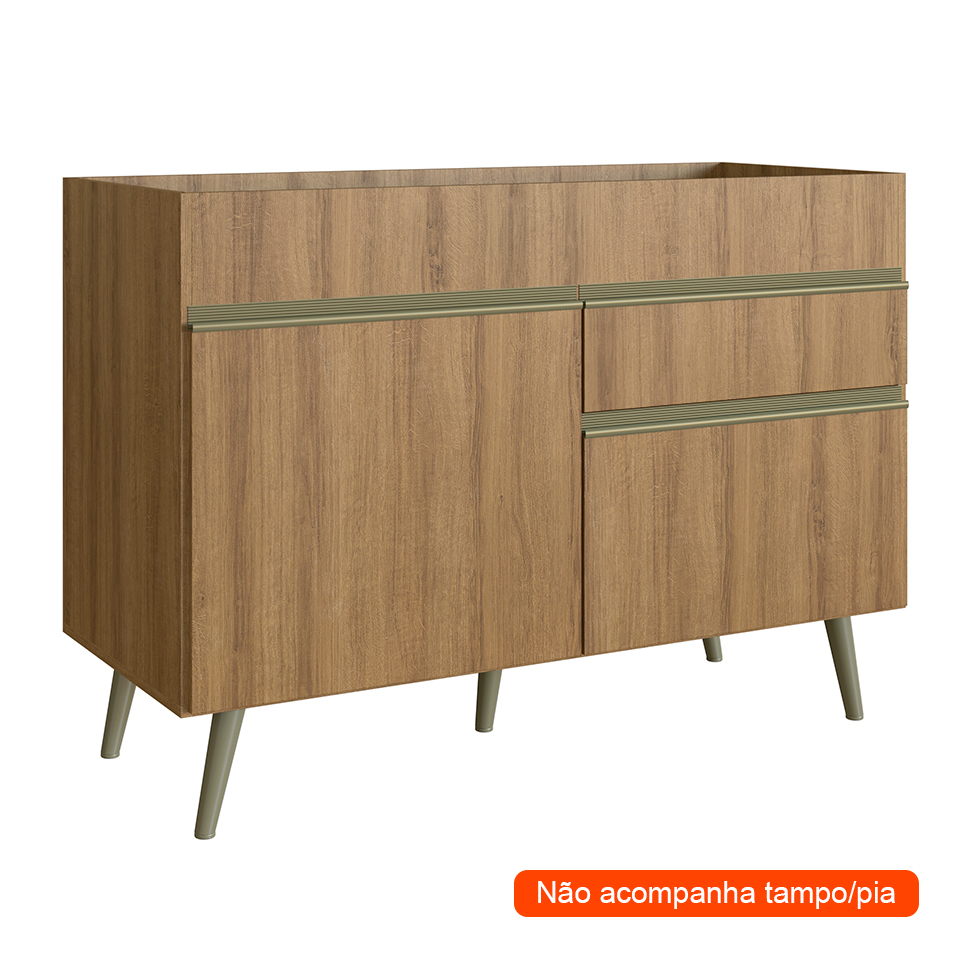 Balcão de Cozinha One 2 Portas 1 Gaveta Teka