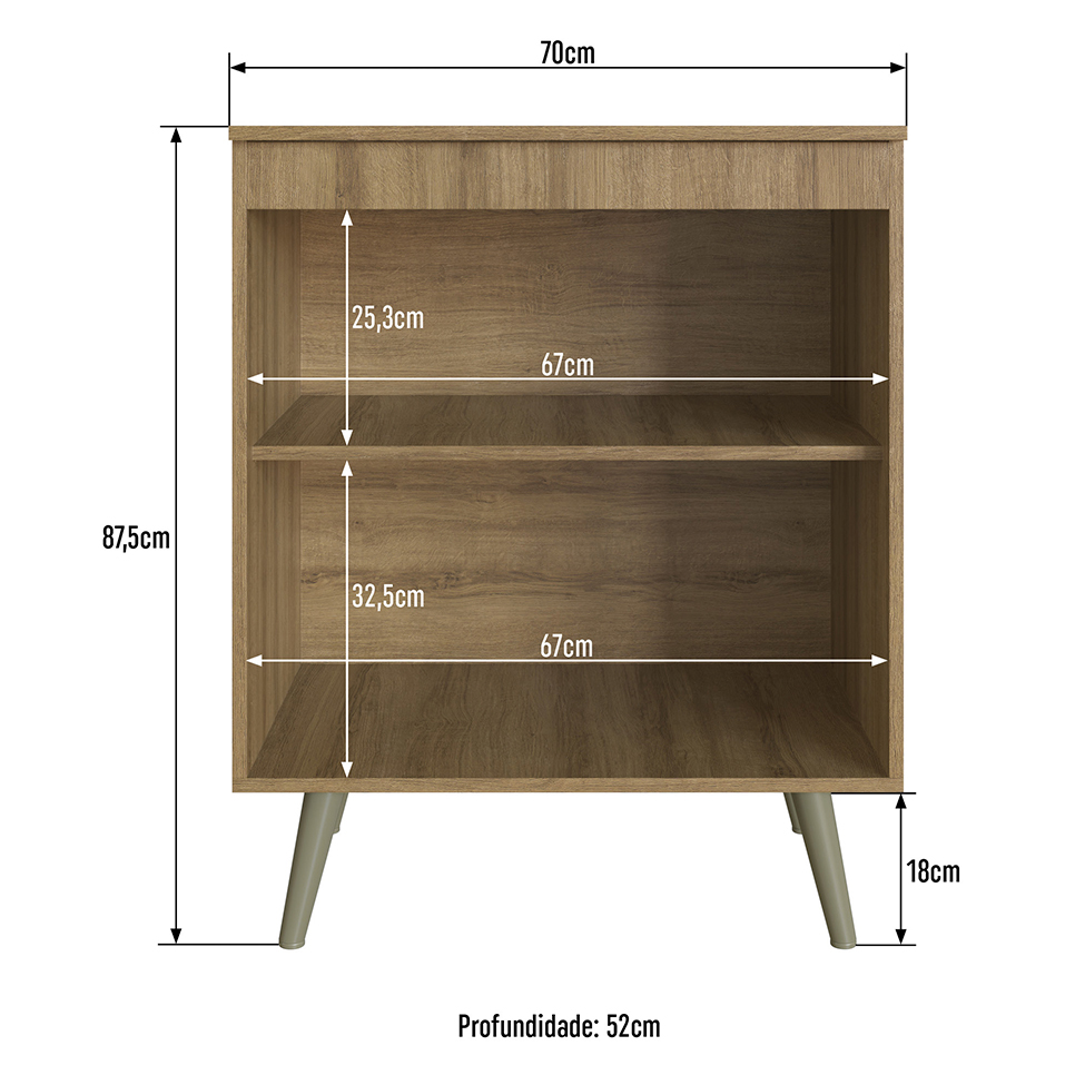 Balcão de Cozinha com Tampo One 2 Portas Teka 70 cm