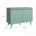 Balcão de Cozinha com Tampo One 2 Portas Verde Bellagio 120 cm