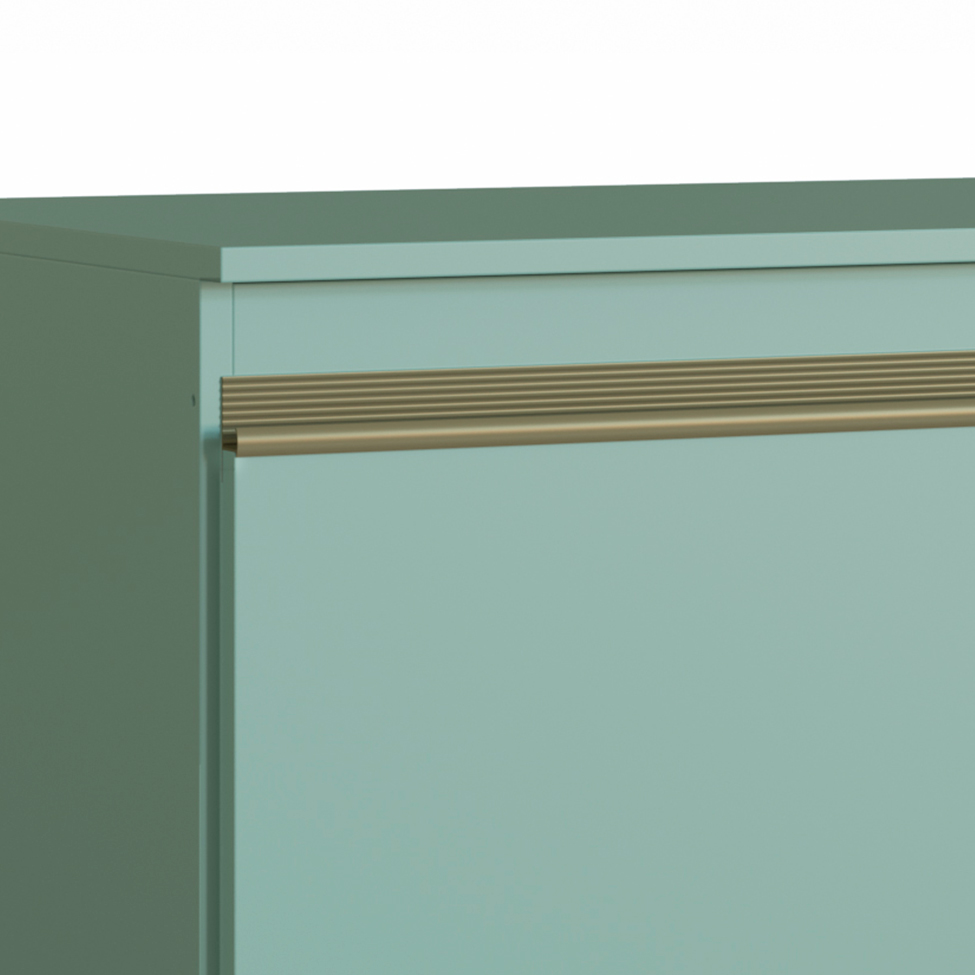 Balcão de Cozinha com Tampo One 2 Portas Verde Bellagio 120 cm