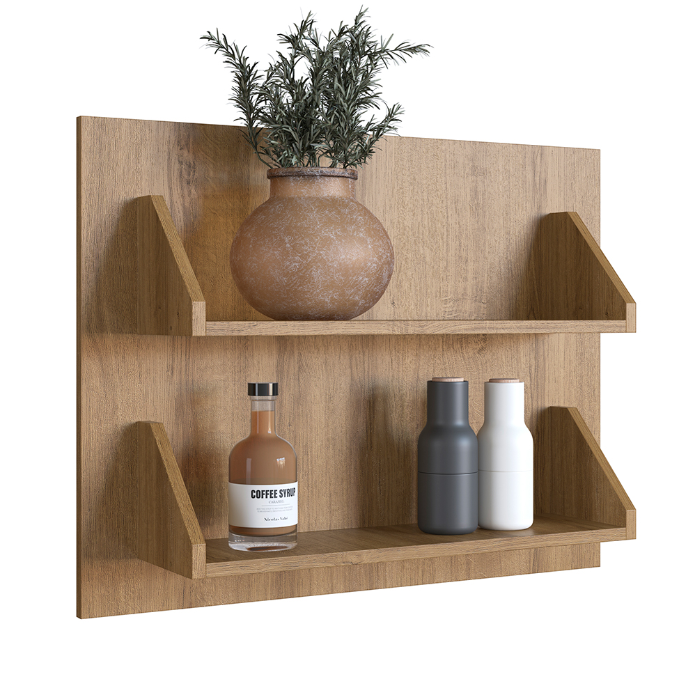 Painel One 2 Prateleiras Teka