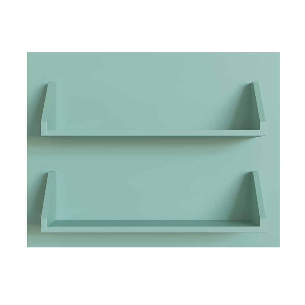 Painel One 2 Prateleiras Verde Bellagio