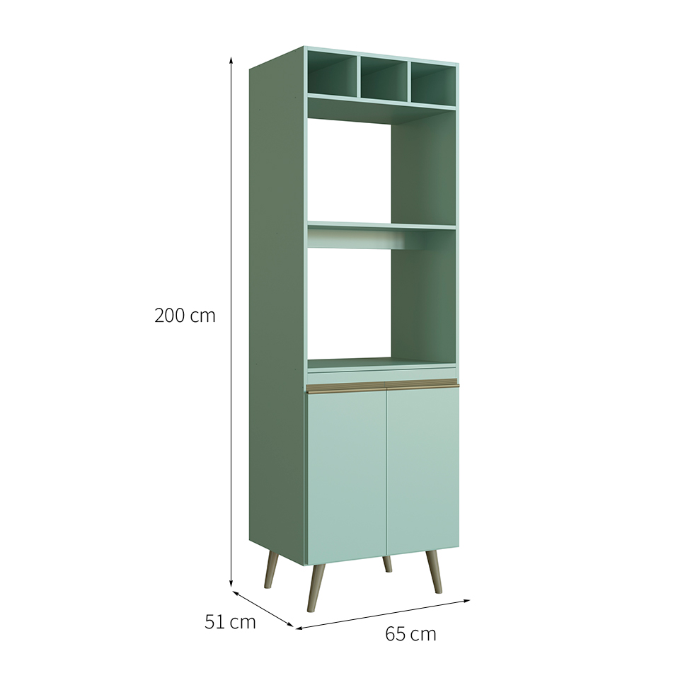 Paneleiro One 2 Portas Verde Bellagio