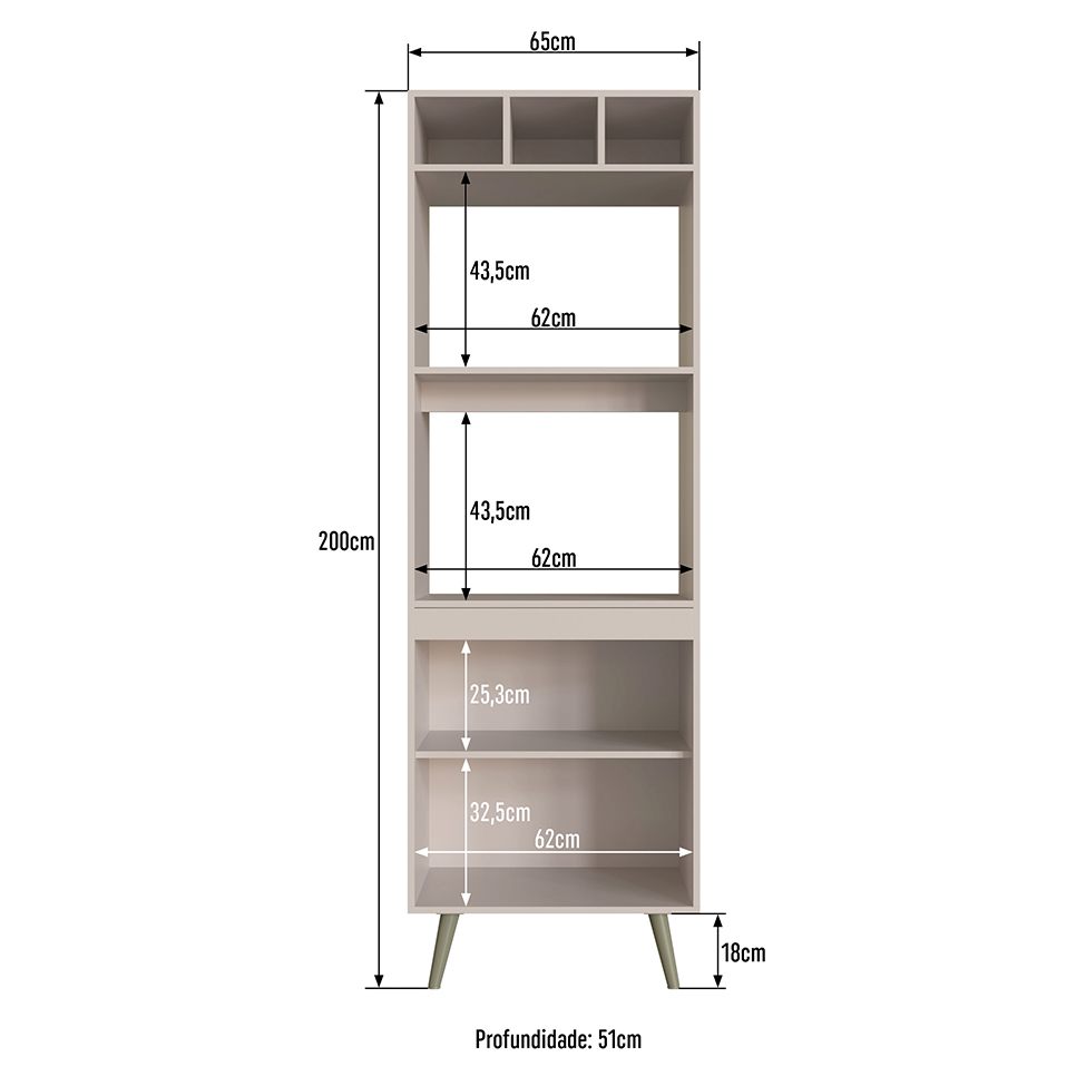 Paneleiro one 2 Portas Cinnamon