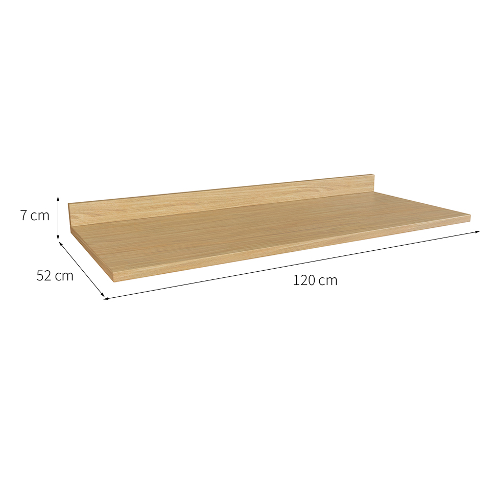 Tampo de Cozinha Gaia Louro Freijo 120 cm