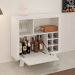 Adega Bar Grande para Sala de Estar Decorativa AD5002 MDP Branco G69 - Gran Belo
