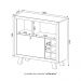 Adega Bar Grande para Sala de Estar Decorativa AD5002 MDP Branco G69 - Gran Belo
