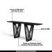 Aparador Decorativo 180cm Giaguaro Preto/Ébano G13 - Gran Belo