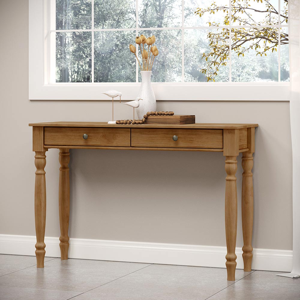 Aparador Decorativo 2 Gavetas Madeira Maciça Garnet Freijó - G74 - Gran Belo