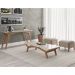 Aparador Decorativo Sala de Estar 160cm Tampo de Vidro Monet Off White/Champagne G60 - Gran Belo
