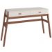Aparador Decorativo Sala de Estar 2 Gavetas Yara Amêndoa/Off White G68 - Gran Belo