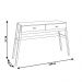 Aparador Decorativo Sala de Estar 2 Gavetas Yara Amêndoa/Off White G68 - Gran Belo