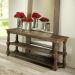 Aparador Mesa Console Para Sala de Estar com Prateleiras Fiore 165x48 Canela - Gran Belo