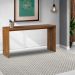 Aparador para Sala de Estar Flauer com Gravura Madeira Maciça Rustic Brown G54 - Gran Belo
