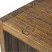 Aparador para Sala de Estar Flauer com Gravura Madeira Maciça Rustic Brown G54 - Gran Belo