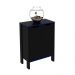 Armário 2 Portas para Escritório Home Office Gamer ME4164 MDP Preto/Azul G69 - Gran Belo